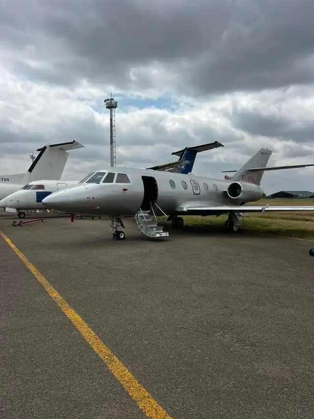 Safari aircraft at Seronera Airstrip in Central Serengeti