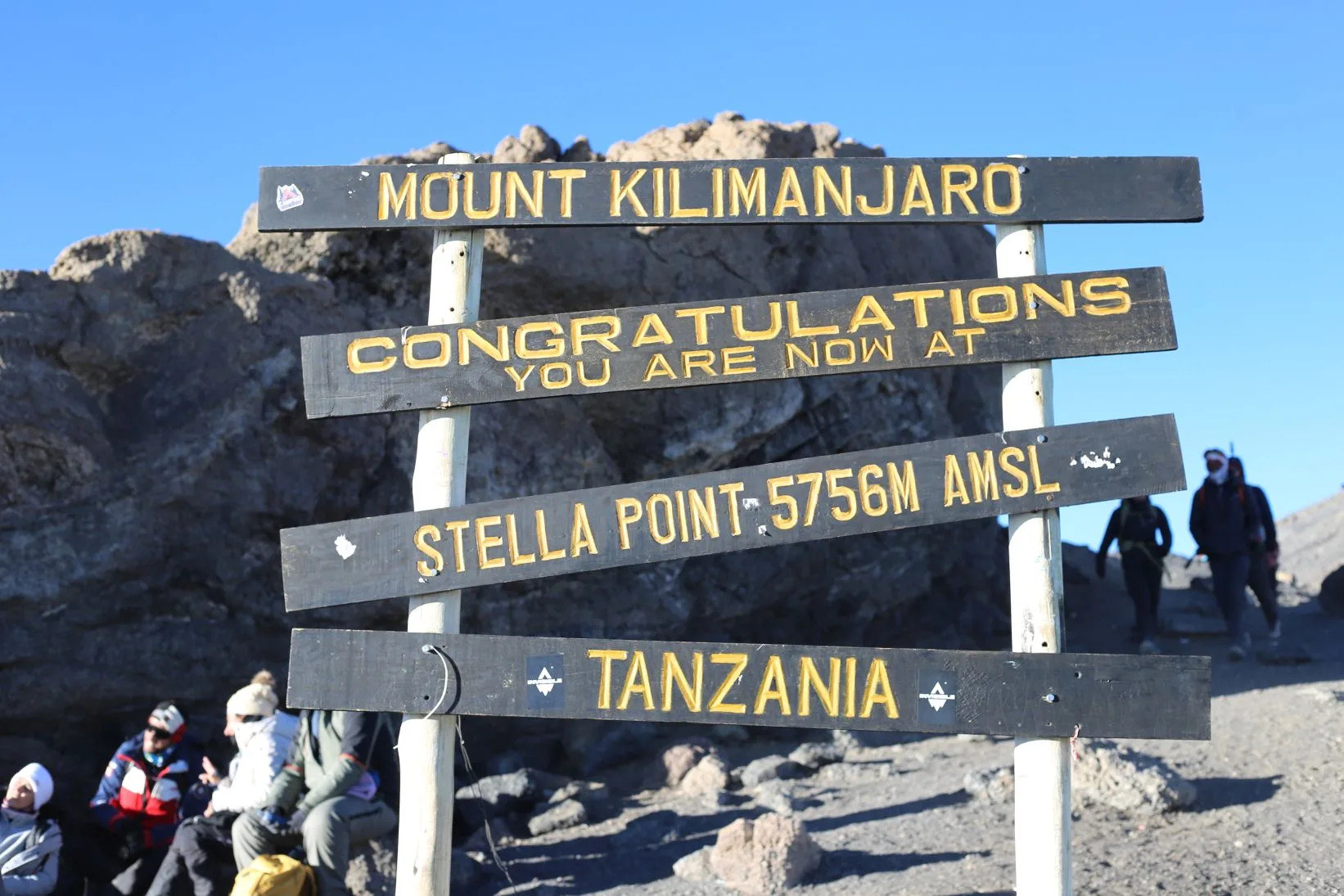 Kilimanjaro climbers starting the Machame Route trek at Machame Gate